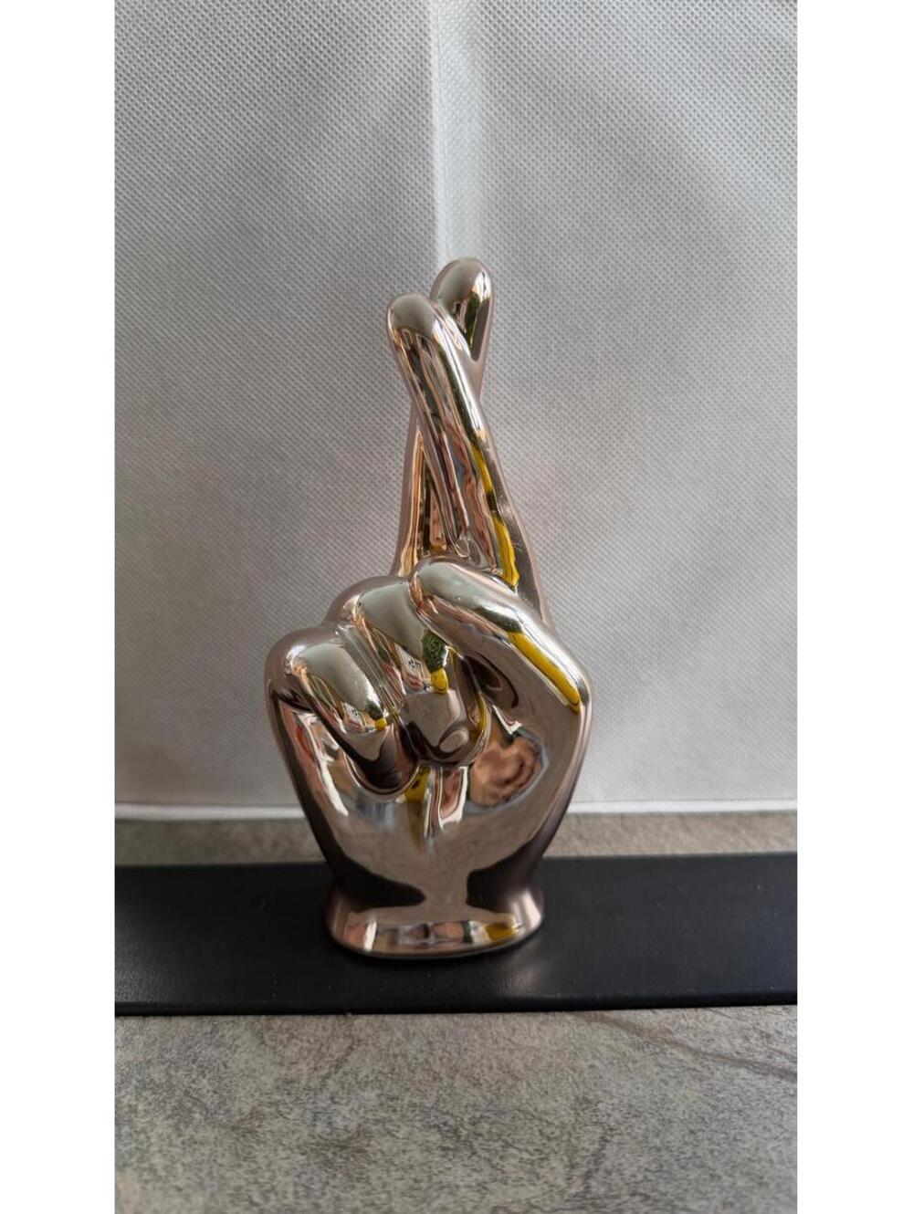 Hand Peace ceramic decorative  gold hand